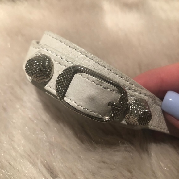 White Balenciaga Wrap Bracelet - Picture 2 of 4